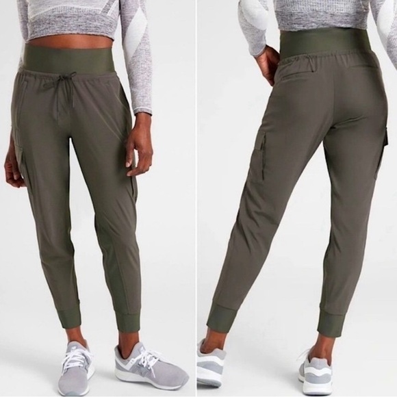 Athleta Sutton Jogger Pants | Size 6 | Arbor Olive - Picture 1 of 8